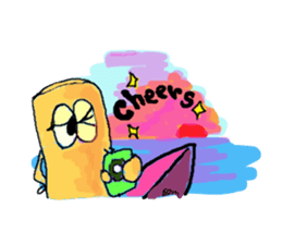 English !? macaroni-kun sticker #3377838