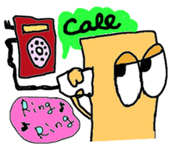 English !? macaroni-kun sticker #3377849