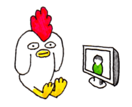 Rooster And Penguin sticker #3378874