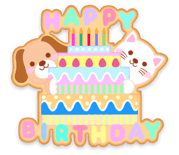 Decorate Iced Cookies:Happy animals sticker #3380154