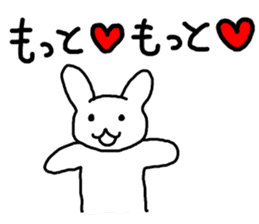love you rabbit sticker #3380659