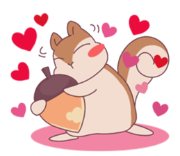 Jealous squirrel sticker #3381343