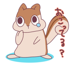 Jealous squirrel sticker #3381350