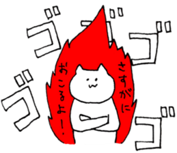 poker face Yuru-cat sticker #3382258