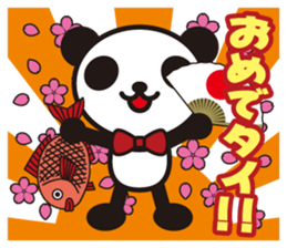 white&black panda A poor joke sticker #3383204