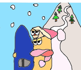 macaroni-snow sticker #3383250