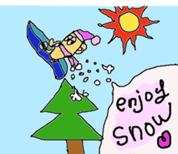 macaroni-snow sticker #3383257