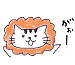 Sticker of tabby cat sticker #3383382