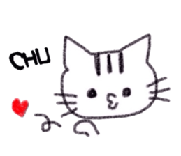 Sticker of tabby cat sticker #3383384