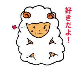 a pure and cute sheep sticker #3385410
