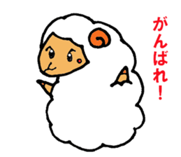 a pure and cute sheep sticker #3385417
