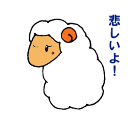 a pure and cute sheep sticker #3385425
