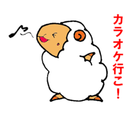 a pure and cute sheep sticker #3385431