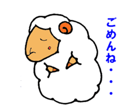 a pure and cute sheep sticker #3385443