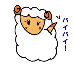 a pure and cute sheep sticker #3385444