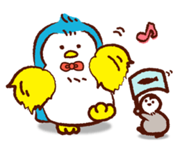 Primping penguin sticker #3386270