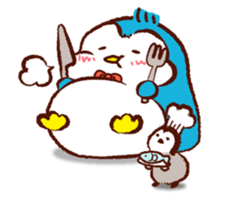 Primping penguin sticker #3386273