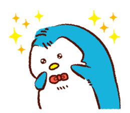 Primping penguin sticker #3386276