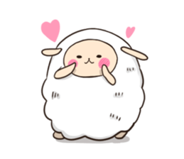 Mofuri of sheep sticker #3386811