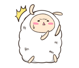Mofuri of sheep sticker #3386824