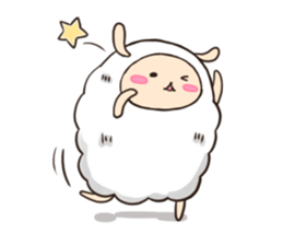 Mofuri of sheep sticker #3386827