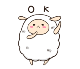 Mofuri of sheep sticker #3386831