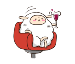 Mofuri of sheep sticker #3386835