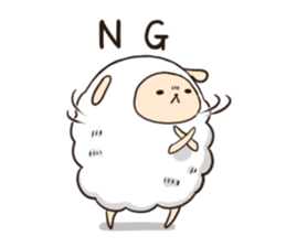 Mofuri of sheep sticker #3386840