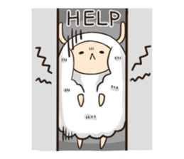 Mofuri of sheep sticker #3386842
