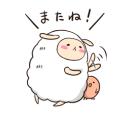 Mofuri of sheep sticker #3386848