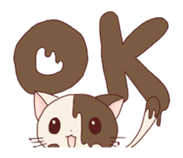 Chico of the chocolate cat sticker #3387336