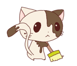 Chico of the chocolate cat sticker #3387359