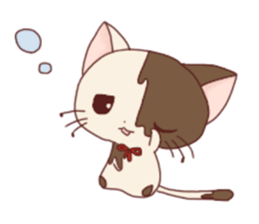 Chico of the chocolate cat sticker #3387367