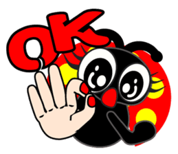 sign language of a new ladybug ver.2 by yumiy sticker #3387935