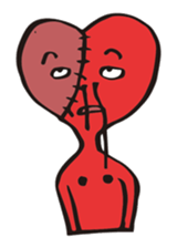 broken heart chan sticker #3388154