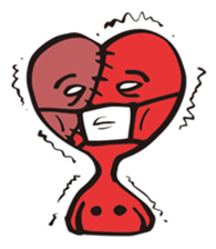 broken heart chan sticker #3388159