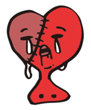 broken heart chan sticker #3388160
