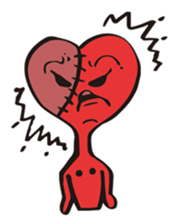 broken heart chan sticker #3388161