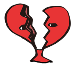 broken heart chan sticker #3388168