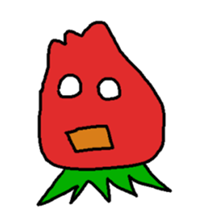 loose character of strawberry sticker #3388515