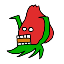 loose character of strawberry sticker #3388517