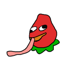 loose character of strawberry sticker #3388521