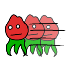 loose character of strawberry sticker #3388526