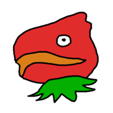 loose character of strawberry sticker #3388528