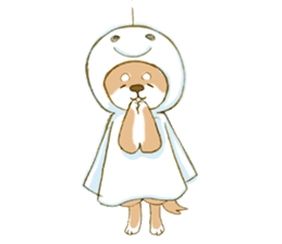 Shiba dog NENE spends warm one day sticker #3388884