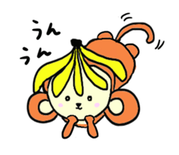 Playful monkey sticker #3389557