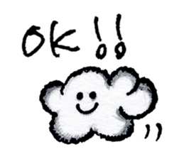 "Nohopon" of clouds sticker #3390212