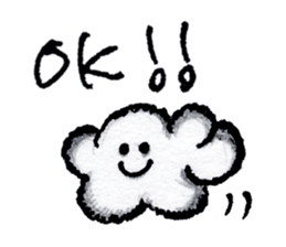 "Nohopon" of clouds sticker #3390212