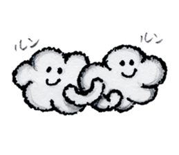"Nohopon" of clouds sticker #3390213