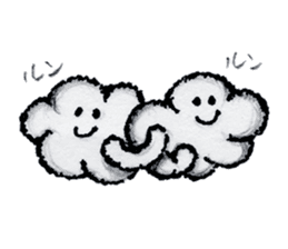 "Nohopon" of clouds sticker #3390213